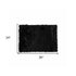2' X 3' Black Faux Sheepskin Animal Print Washable Area Rug